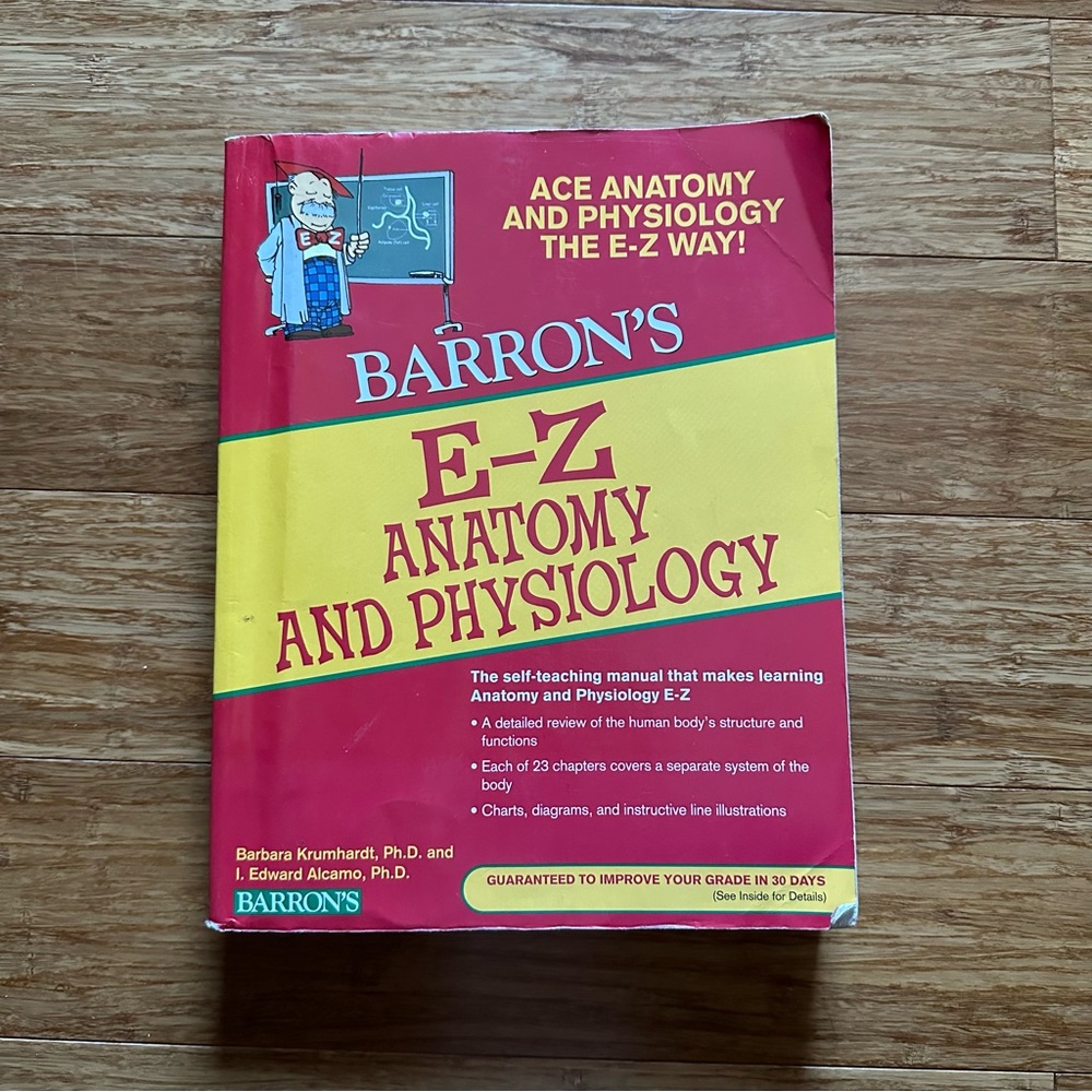 BARRON’S e-z anatomy and physiology book